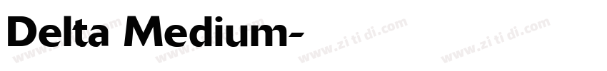Delta Medium字体转换